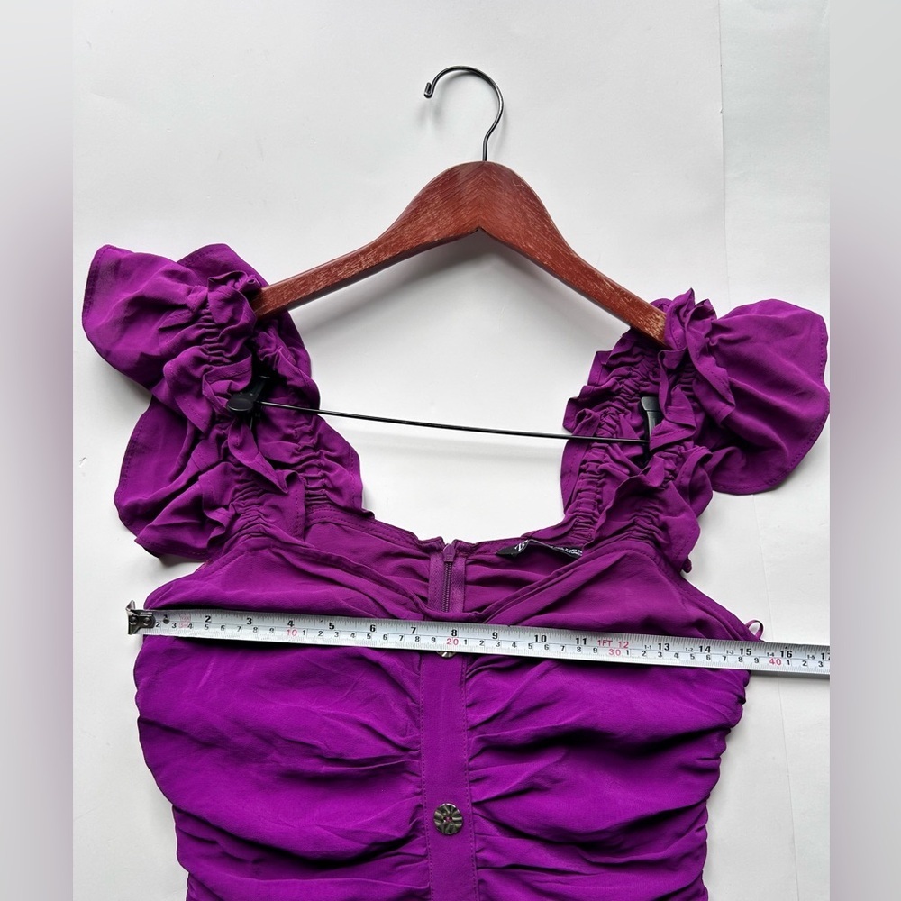 Zara Vibrant Purple Mini Dress - Picture 9 of 11